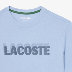 Áo Phông Lacoste nam Chính hãng - Áo Thun Thể Thao Lacoste Nam Dáng Suông In Hình Công Nghệ Thoáng Khí - Màu Xanh  | JapanSport TH0217-51-9N5