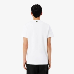 Áo phông Lacoste Chính hãng - Printed Cotton T-Shirt - Màu Trắng | JapanSport TH5634-51-001
