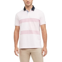 Áo Polo Tommy Hilfiger Chính hãng - Với họa tiết piqué in hình lá cờ - Màu hồng | JapanSport 78J5923-650