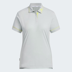 Áo Polo Adidas Nữ Chính Hãng - Twistknit Short Sleeve Polo Shirt - Màu Bạc | Japansport JG1347