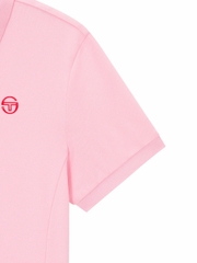 Set váy Sergio Tacchinui chính hãng | Jersey Mix Pleats Collared Dress- Light Pink | Japansport TWOP10741GP001-PKL