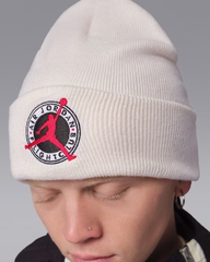 Mũ Len Nam Nữ Nike Chính Hãng - Jordan Flight Club Peak beanie - Màu trắng/cánh buồm | JapanSport IF3500-110