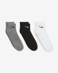 Tất Nike Chính Hãng - Everyday Cushioned - Màu Trắng/Xám/Đen | JapanSport SX7667-964
