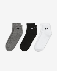 Tất Nike Chính Hãng - Everyday Cushioned - Màu Trắng/Xám/Đen | JapanSport SX7667-964