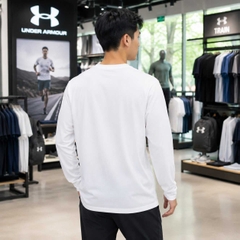 Áo Dài Tay Under Armour Chính Hãng - Project Rock Cuffed Short Sleeve T Shirt - Màu Trắng | JapanSport 1386873-100