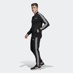 Quần dài nam Adidas Chính Hãng - Essentials 3-Stripes Tricot - Đen | JapanSport DV2448