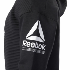 Áo Khoác Reebok Chính Hãng - Workout Ready Fleece Pullover Hoodie - Đen | JapanSport EC0880