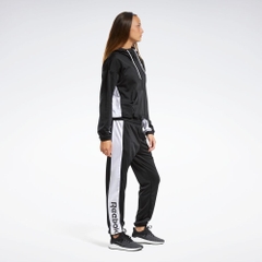Bộ thể thao Reebok Chính hãng - Linear Logo Hoodie Track Suit - Đen | JapanSport FT0918