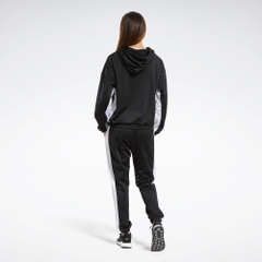 Bộ thể thao Reebok Chính hãng - Linear Logo Hoodie Track Suit - Đen | JapanSport FT0918