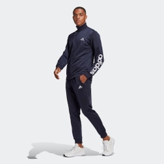 Bộ Adidas Chính Hãng - PRIMEGREEN ESSENTIALS LINEAR LOGO TRACK SUIT - Xanh | JapanSport GK9655