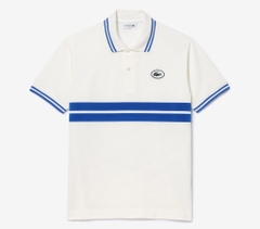 Áo Polo Lacoste Chính hãng - Regular Fit Logo Stripe Stretch Cotton - Màu Trắng | JapanSport PH2759-51-IUP