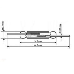 5 cái công tắc từ tính công tắc lưu lượng nước 2x14mm MKA14103