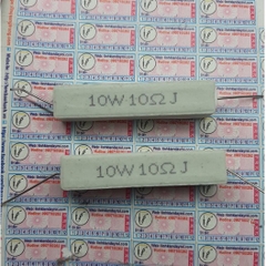 10 cái điện trở sứ 10W 10R 10ohm 100 kích thước 50x10x10mm