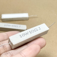 5 cái điện trở sứ 10W 10R 10ohm 100 kích thước 50x10x10mm