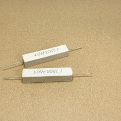 5 cái điện trở sứ 10W 10R 10ohm 100 kích thước 50x10x10mm