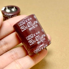 Tụ điện hóa 470uF 250V 470uF 250V470uF chính hãng NCC 25x35mm KMM 105C