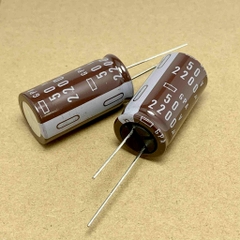 Tụ điện hóa 50V2200uF 2200uF50V 2200uF 50V GPA hãng NCC kích thước 18x35mm