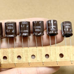 5 cái tụ hóa điện 4.7uF 400V 4.7uF400V kích thước 10x12.5mm KMQ hãng NCC