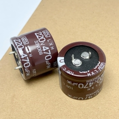 Tụ điện hóa 470uF 220V 220V470uF LXM màu nâu 30x25mm
