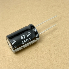2 cái tụ điện hóa 47uf 450v 47uF450V ±20% kích thước 16x25mm