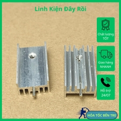 Tản nhiệt nhôm 25x15x10mm chuẩn bán dẫn TO-220