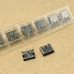 Jack rắc cổng sạc điện thoại 3.1 Ổ cắm SMD USB-3.1 Type-C giao diện truyền 6P HD cái 4 chân cố định 2 chiều