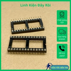 Đế cắm IC 28 chân DIP-28 28P 28PIN 36x18mm chân đồng hàng tốt