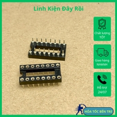 Đế cắm IC 16 chân DIP-16 16P 16PIN chân đồng hàng tốt