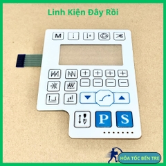 Miếng dán bàn phím màn hình máy may 1 kim QIXING PS xanh dương cáp trái