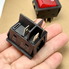 Công tắc máy hàn KCD4-201N-B 30A 250VAC 4 chân 2 chế độ kích thước 31x25mm có đèn báo