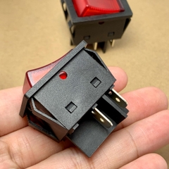 Công tắc máy hàn KCD4-201N-B 30A 250VAC 4 chân 2 chế độ kích thước 31x25mm có đèn báo