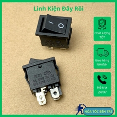 5 cái công tắc bập bênh KCD1-104 250V 6A 4 chân 2 chế độ 20x15mm