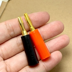 Jack rắc nối bắp chuối 4mm đực cái 1 cặp đỏ đen