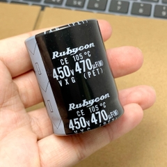 Tụ điện hóa 470uF 450V 450V470uF VXG 105 hãng RUBYCON 35x45mm