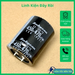 Tụ điện hóa 470uF 450V 450V470uF VXG 105 hãng RUBYCON 35x45mm