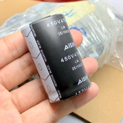 Tụ điện hóa 470uF 450V 450V470uF LM 105 hãng AISHI 30x50mm