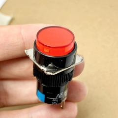 Nút nhắn AB6-M AB6Y-M AC 250V 3A DC 30V 5A nút nhắn tròn 16MM 3 chân màu đỏ