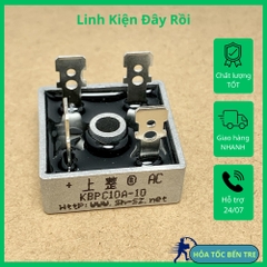 KBPC1010 KBPC 1010 KBPC10A-10 Diode Cầu Chỉnh Lưu 10A 1000V kích thước 28x28x21mm