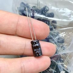 10 cái tụ điện hóa 220uF 16V 200uF16V 6x11mm SANHE