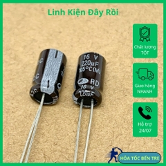 10 cái tụ điện hóa 220uF 16V 200uF16V 6x11mm SANHE