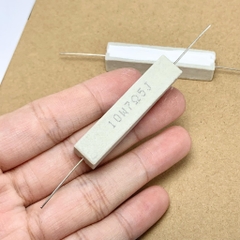 5 cái điện trở sứ 10W 7R5 7.5R 7.5ohm kiểu chân ngang