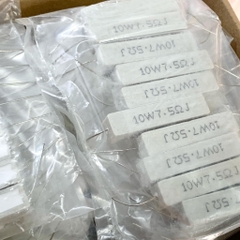 5 cái điện trở sứ 10W 7R5 7.5R 7.5ohm kiểu chân ngang