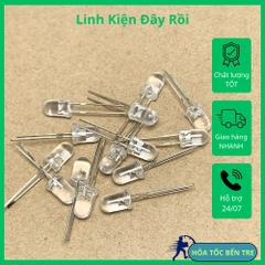 10 cái bóng Led siêu sáng Led trắng ánh sáng trắng kích thước 5mm