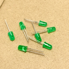 10 cái bóng đèn led xanh lá ánh sáng xanh lá 5mm