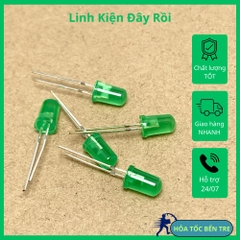 10 cái bóng đèn led xanh lá ánh sáng xanh lá 5mm
