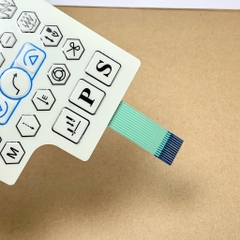 Miếng dán bàn phím xanh dương dán màn hình máy may 1 kim QIXING PS xanh dương