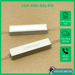 10 cái điện trở sứ 20W 10R 10ohm 100 kiểu chân ngang