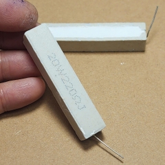 5 cái điện trở sứ 20W 220R 220ohm 220RJ 60x10x10mm