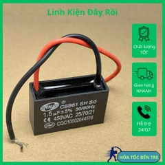 Tụ điện vuông CBB61 hãng Senju 450VAC từ 1uF đến 20uF