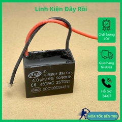 Tụ điện vuông CBB61 hãng Senju 450VAC từ 1uF đến 20uF